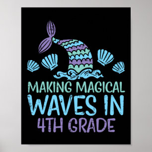 Poster Mermaid Magique Waves 4e année Quatrième première