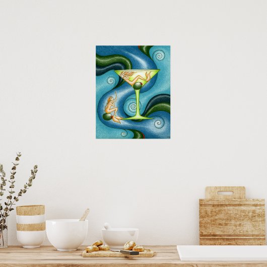 Poster Mermaid Martini (Cuisine)