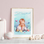 Poster Mermaid Nautique Mur Art