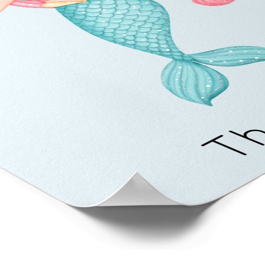 Poster Mermaid Père Noël Noël (Coin)