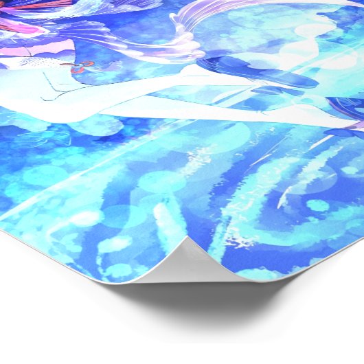 Poster mermaid-princesse (Coin)