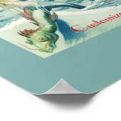 Poster Mermaid Riding Serpent de mer Thunder_Cove (Coin)