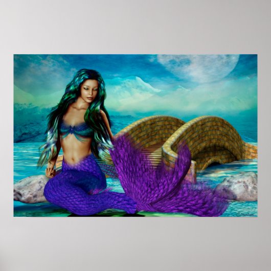 Poster Mermaid Seasons Series "McBeth" WINTER Art (Devant)