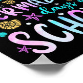 Poster Mermaid Tail 100 Jours Mermazing de l'école (Coin)