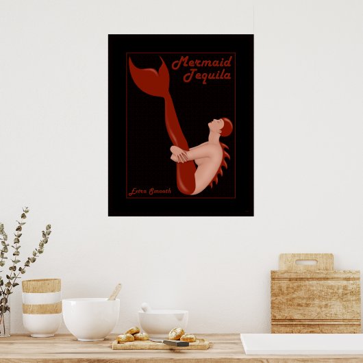 Poster Mermaid Tequila (Cuisine)