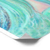 Poster Mermaid un avec l'art marin par Renee Lavoie (Coin)