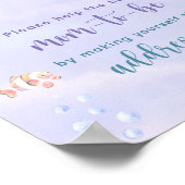 Poster Mermaid Under the Sea Maman à être destinataire (Coin)