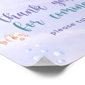 Poster Mermaid Under the Sea Merci pour son arrivée (Coin)