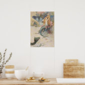Poster Mermaid Warwick Goble (anglais, petit (Cuisine)