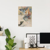 Poster Mermaid Warwick Goble (anglais, petit (Bureau à domicile)