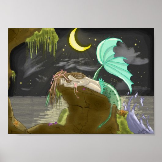 Poster mermaidmoonlight par Rainbows expérimentaux (Devant)