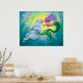 Poster "Mermaid's Polar Bear Kiss" (Cuisine)