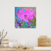 Poster Mermaiers & Sea Shells Pink Sparkly Anniversaire (Cuisine)