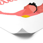 Poster Mermingo : Citation inspirée du Flamant rose de si (Coin)