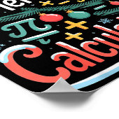 Poster Merry Calculations Funny Math Teacher Christmas (Coin)