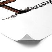 Poster MERRY CATMAS, Beau cadeau de Noël de chat, Chat X- (Coin)