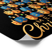 Poster Merry Chrismukkah Happy Chanukkah Dreidel Christma (Coin)