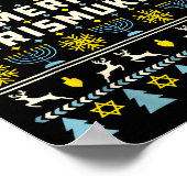 Poster Merry Chrismukkah Happy Hanukkah Jew Ugly Christma (Coin)