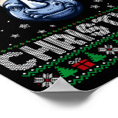 Poster Merry Christmas 2025 Rhino Santa Hat Ugly Xmas Lon (Coin)