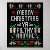 Poster Merry Christmas Animal Filthy Ya Xmas Pajama (Devant)