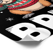 Poster Merry Christmas Bruh Capybara Dabbing Santa Hat Xm (Coin)