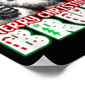 Poster Merry Christmas Bruh Thumbs Up Chill Santa Claus F (Coin)