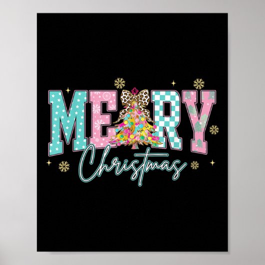 Poster Merry Christmas Coquette, Retro Nk Christmas Men W (Devant)