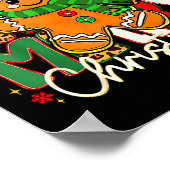 Poster Merry Christmas Gingerbread Xmas Coquette Tis The  (Coin)