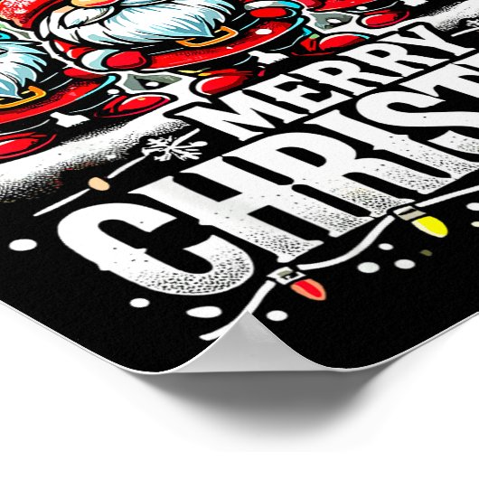 Poster Merry Christmas Gnome Funny Family Christmas (Coin)