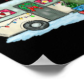 Poster Merry Christmas Happy Camper Fun Camping Life Fami (Coin)