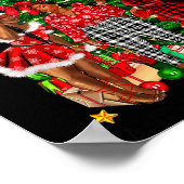 Poster Merry Christmas Happy New Year African American Bl (Coin)