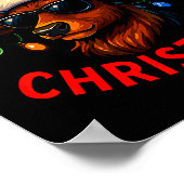 Poster Merry Christmas Lights Reindeer Xmas Family Men Wo (Coin)