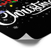 Poster Merry Christmas Lights Santa Hat Xmas Family Men W (Coin)