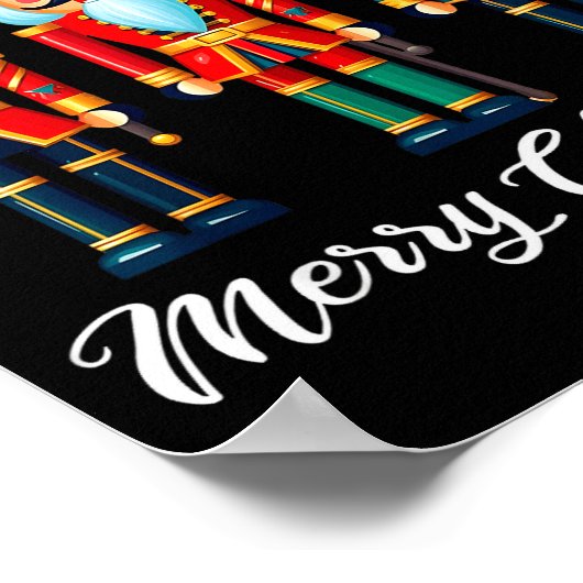 Poster Merry Christmas Nutcracker Ballet Festive Xmas Men (Coin)