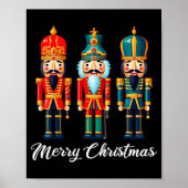 Poster Merry Christmas Nutcracker Ballet Festive Xmas Men (Devant)