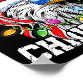 Poster Merry Christmas Patriotic Usa Patriotic Santa Bald (Coin)