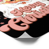 Poster Merry Christmas Retro Tygraphy Santa Nk Hat T Shir (Coin)