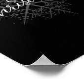 Poster Merry Christmas Silver Snowflake  (Coin)