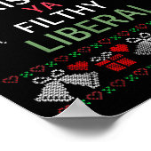Poster Merry Christmas Ya Filthy Liberals Ugly Christmas  (Coin)