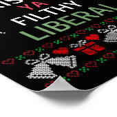 Poster Merry Christmas Ya Filthy Liberals Ugly Christmas  (Coin)