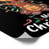 Poster Merry Christmoose Christmas Moose Xmas Tree Lights (Coin)