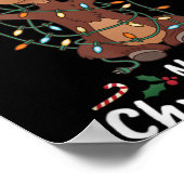 Poster Merry Christmoose Christmas Moose Xmas Tree Lights (Coin)