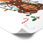 Poster Merry Christmoose Christmas Mooses Xmas Tree Light (Coin)