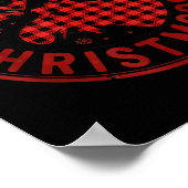 Poster Merry Christmoose Funny Christmas Badge Moose Part (Coin)