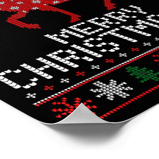 Poster Merry Christmoose Funny Christmas Moose Sweater An (Coin)