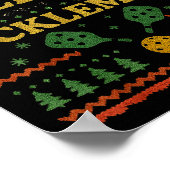 Poster Merry Cklemas Ckleball Christmas Vintage Funny Xma (Coin)