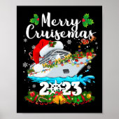 Poster Merry Cruisemas 2023 Noël Père Noël Reindeer Crui (Devant)