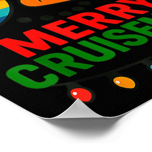 Poster Merry Cruisemas 2025 Christmas Santa Snowman Funny (Coin)