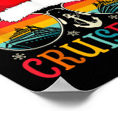 Poster Merry Cruisemas Cruise Ship Vacation Cruising Chri (Coin)