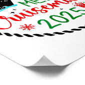 Poster Merry Cruisemas Santa Hat Cruise Ship Christmas Cr (Coin)